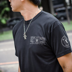 POWER DRY TEE - A.M.C BLACK - May club