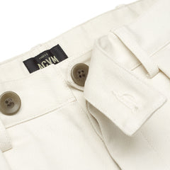 ACV-TR02KT SINGLE-PLEATED COTTON ARMY TROUSERS - IVORY - May club