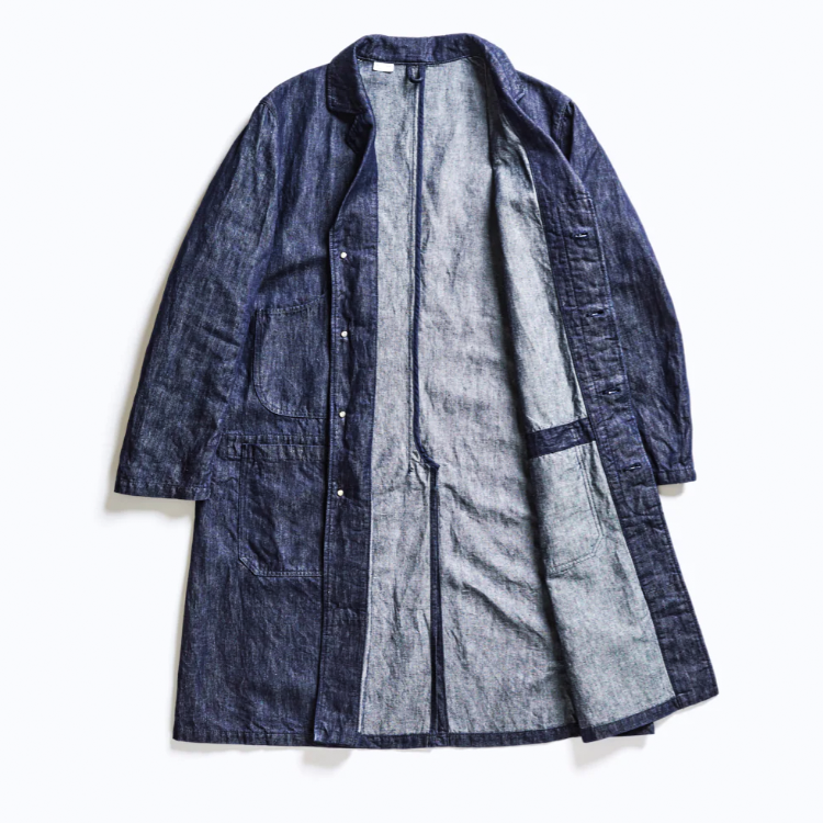 ACV-SCT01CLD COTTON LINEN DENIM WORK COAT