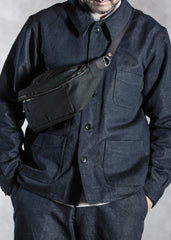 ACV-BG03ASG ARMY SERGE WAIST BAG - BLACK - May club