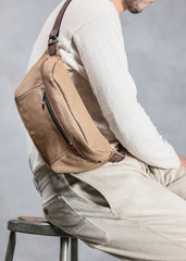 ACV-BG03ASG ARMY SERGE WAIST BAG - SAND - May club