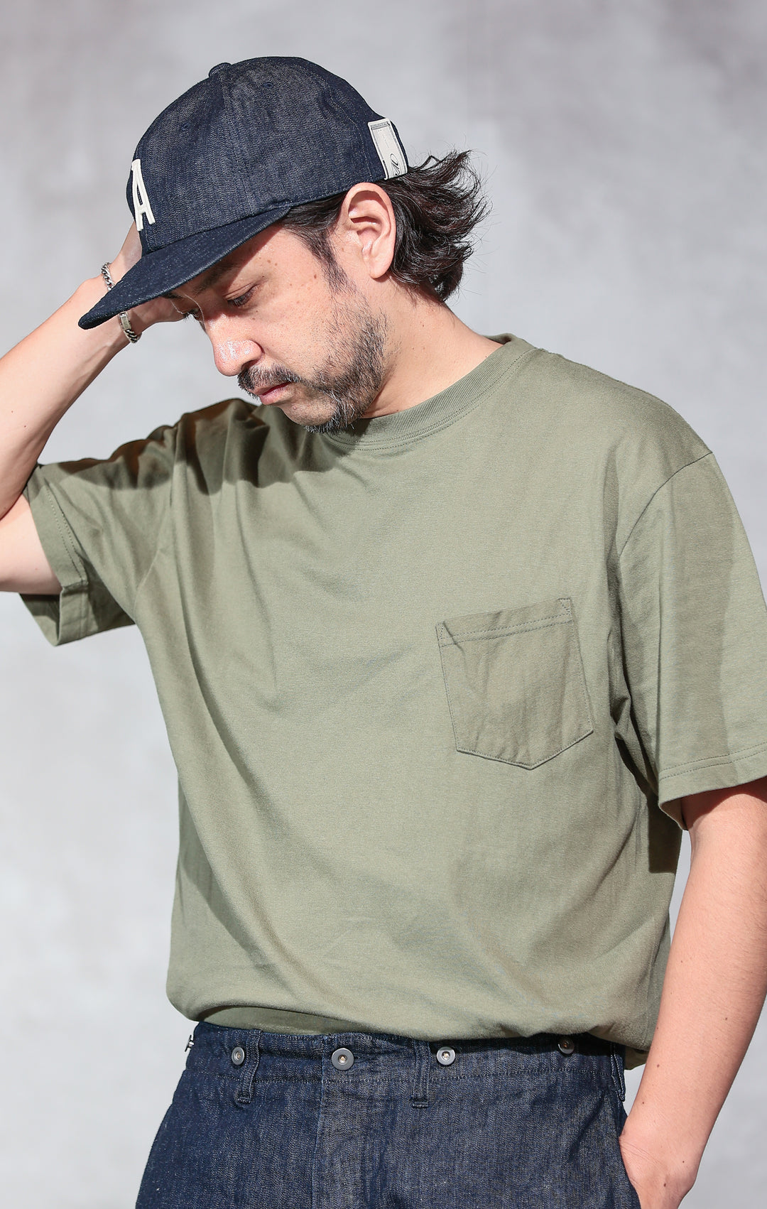 ACV-CSP00 ACVM POCKET TEE - MOSS GREEN