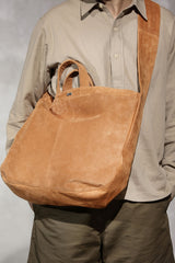 ACV-BG06PS-PNT PIG SUEDE NEWSPAPER BAG