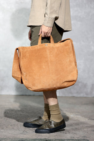 ACV-BG06PS-PNT PIG SUEDE NEWSPAPER BAG