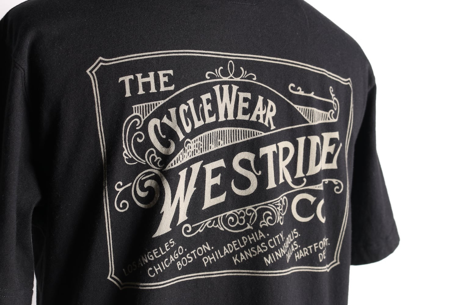 "WR CO" TEE - BLACK