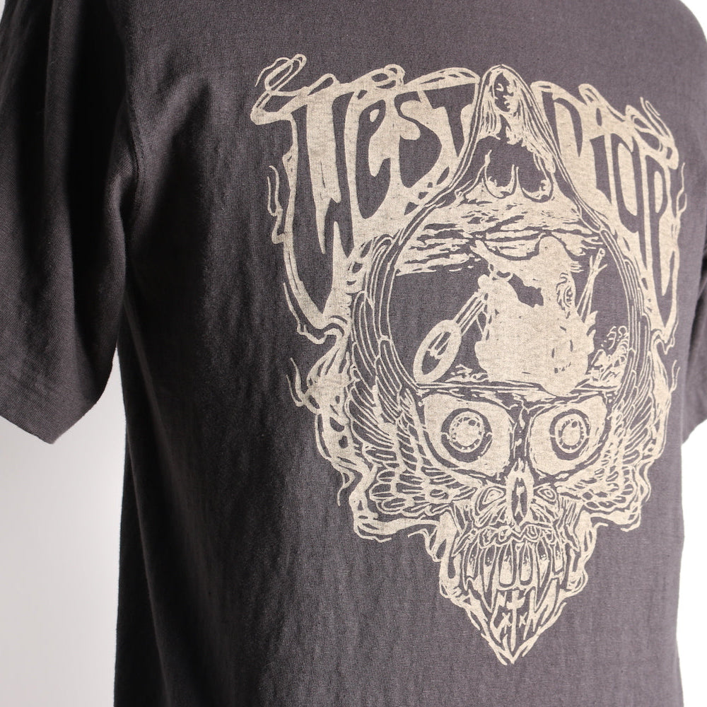 V25 SKULL MIND TEE - CHCL
