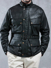 ACV-WX02 WAXED COTTON BMC JACKET - BLACK