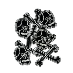 Cross Bone Skull Patch Set - May club