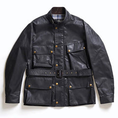 ACV-WX02 WAXED COTTON BMC JACKET - BLACK