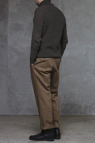 ACV-TR02KT SINGLE-PLEATED COTTON ARMY TROUSERS - May club