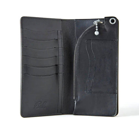 ACV-W01S UK BRIDLE LEATHER LONG WALLET - DARK BLUE - May club