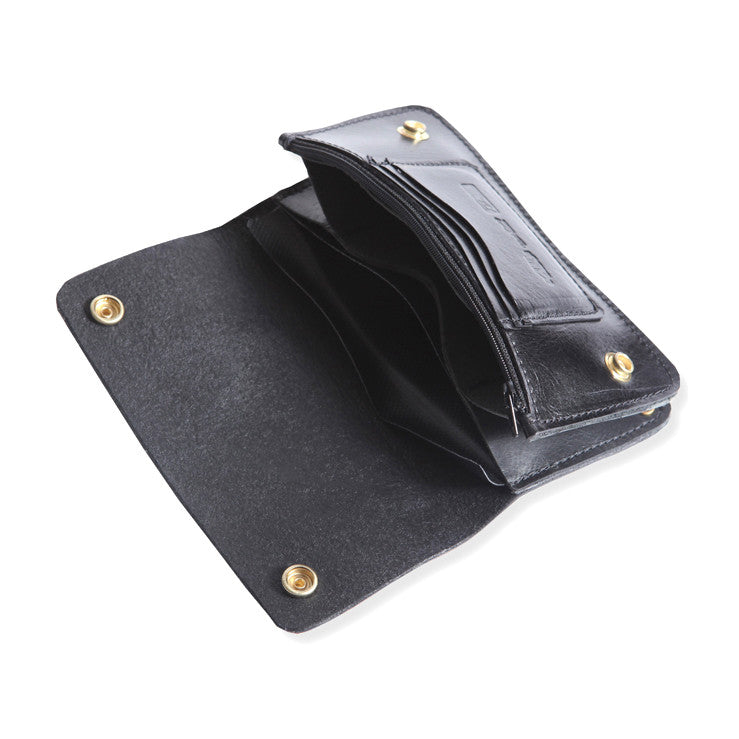 May club -【WESTRIDE】OLD BIKER LEATHER WALLET - RED PATCH