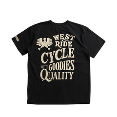 May club -【WESTRIDE】"CYCLE GOODIES" TEE - BLACK