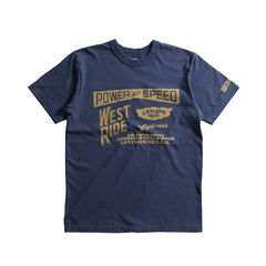 May club -【WESTRIDE】"CYCLE GOODIES" TEE - NAVY