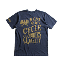 May club -【WESTRIDE】"CYCLE GOODIES" TEE - NAVY