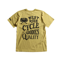 May club -【WESTRIDE】"CYCLE GOODIES" TEE - MUSTARD