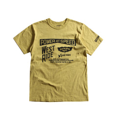 May club -【WESTRIDE】"CYCLE GOODIES" TEE - MUSTARD