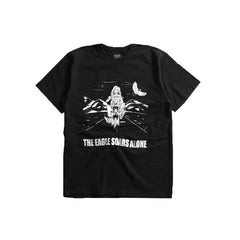 May club -【WESTRIDE】"THE EAGLE SOARS ALONE" TEE - BLACK