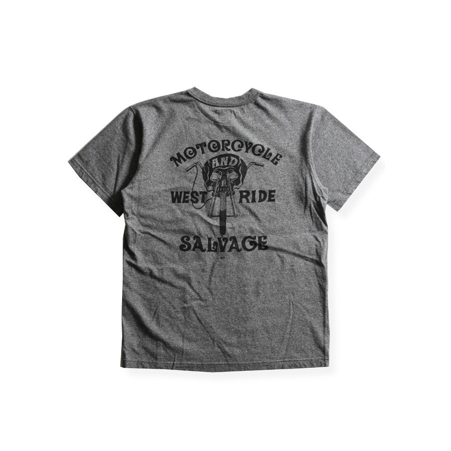 May club -【WESTRIDE】"THE EAGLE SOARS ALONE" TEE - GREY