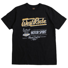 May club -【WESTRIDE】"MOTOR SPIRIT" TEE - BLACK