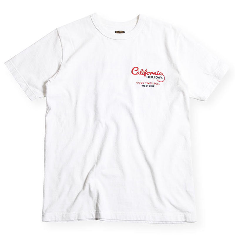 May club -【WESTRIDE】"HOLIDAY" TEE - WHITE