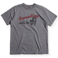 May club -【WESTRIDE】"POWER AND SPEED PISTON" TEE - GREY