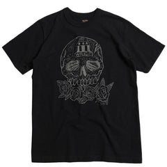 May club -【WESTRIDE】"SKULL & ROSES" TEE - BLACK