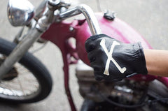 May club -【WESTRIDE】CROSS BONE GLOVE - BLACK x CREAM