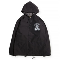 CYCLE HOODIE WINDBREAKER：OLD GEEZER（BLACK） - May club