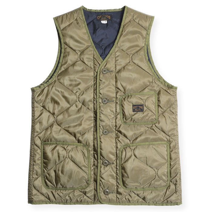 QUILTING INNER VEST - OLIVE - May club