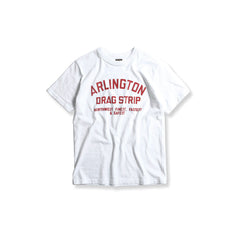 May club -【WESTRIDE】"DRAG STRIP" TEE - WHITE