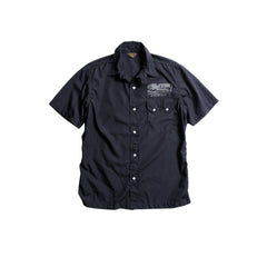 May club -【WESTRIDE】SNAP WORK SHIRTS - BLACK