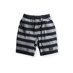 May club -【WESTRIDE】NGT KNIT BORDER SHORTS - BLK/H.GRY