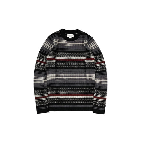 May club -【WESTRIDE】CLASSIC RIB RUG SWEATER - MIX RED