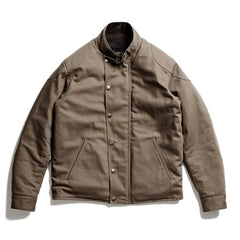 COTTON ULSTER JACKET - KHAKI - May club