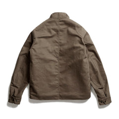 COTTON ULSTER JACKET - KHAKI - May club