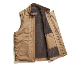 ACV-V01KT COTTON ULSTER VEST - KHAKI - May club