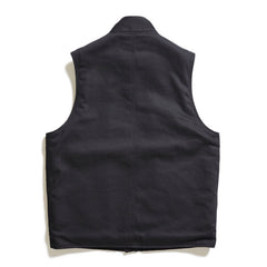 ACV-V01KT COTTON ULSTER VEST - BLACK - May club