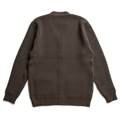 ACV-KN06 WAFFLE COTTON KNIT CARDIGAN - ARMY GREEN - May club