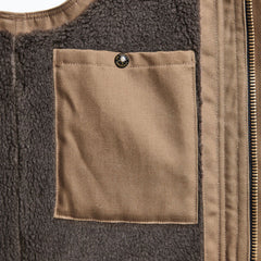 ACV-V01KT COTTON ULSTER VEST - KHAKI - May club