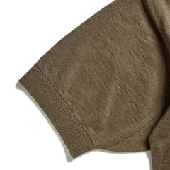 CREW NECK KNIT TEE - ARMY GREEN - May club