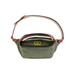 ACV-BG03 ARMY SERGE WAIST BAG - ARMY GREEN - May club