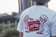 "CYCLE SHOP" TEE - WHITE - May club