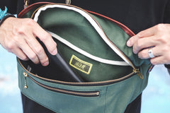 ACV-BG03 ARMY SERGE WAIST BAG - ARMY GREEN - May club