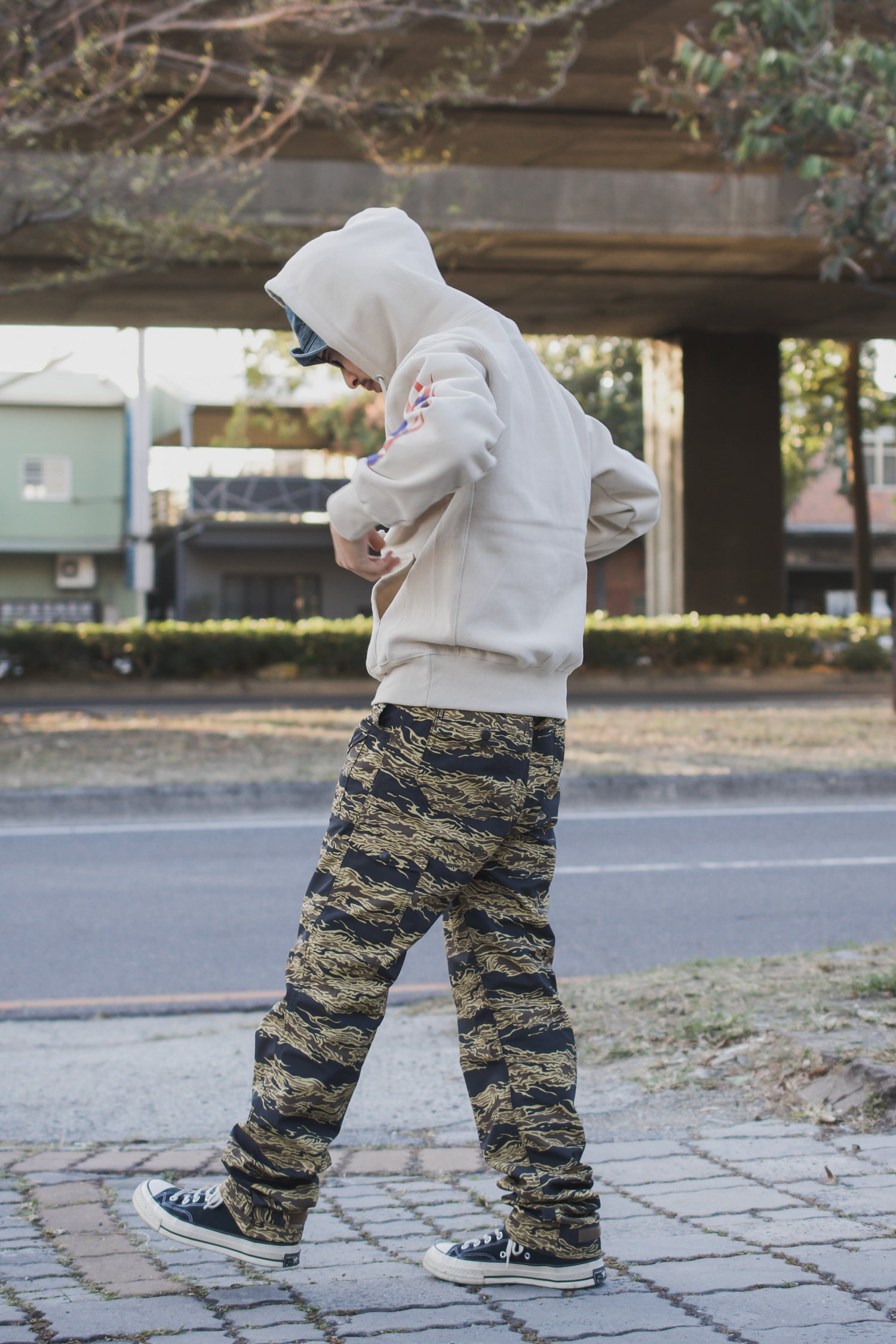 SUPPLEX PAN-AM RAIN PANTS - TIGER CAMO - May club