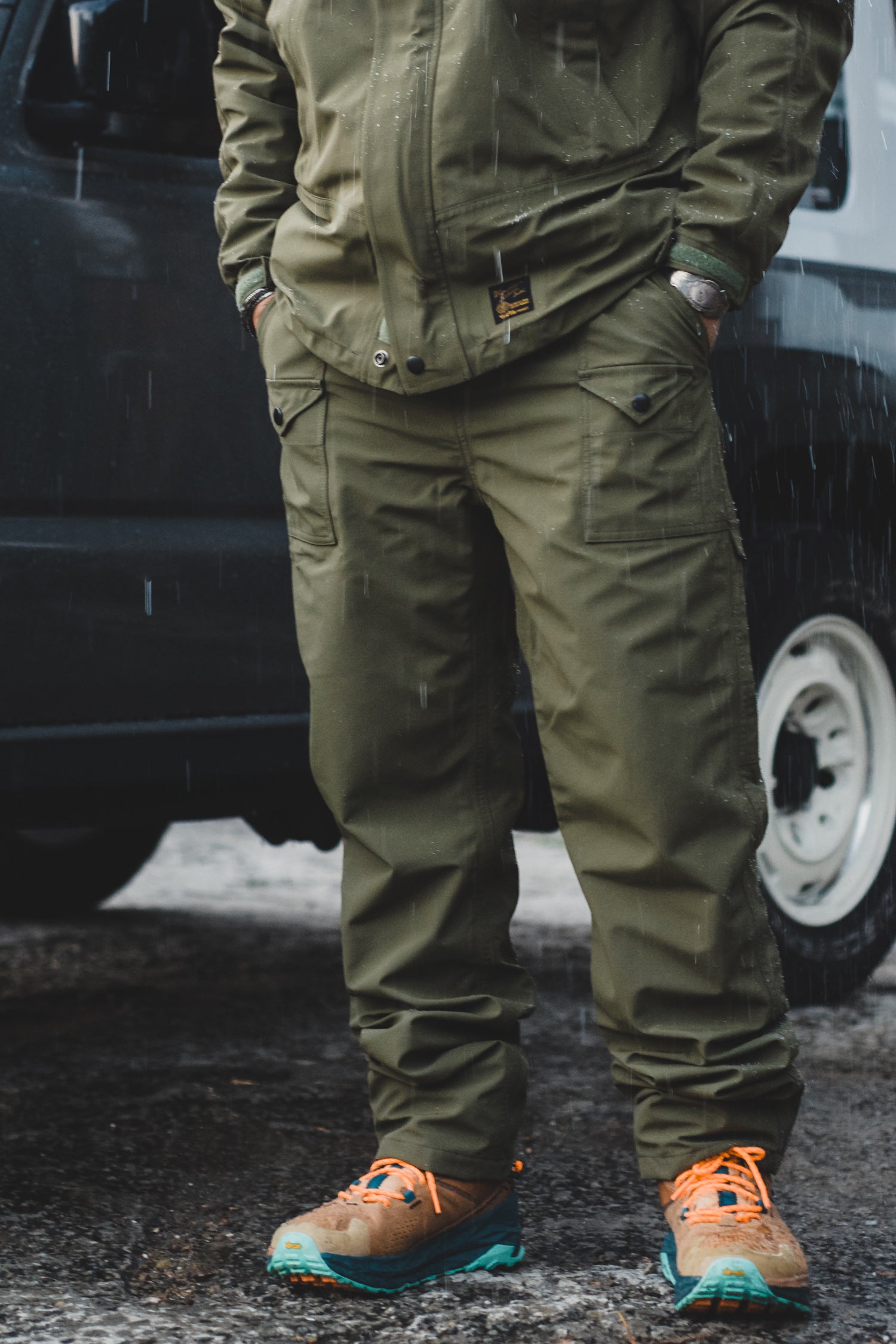 SUPPLEX PAN-AM RAIN PANTS - OLIVE - May club