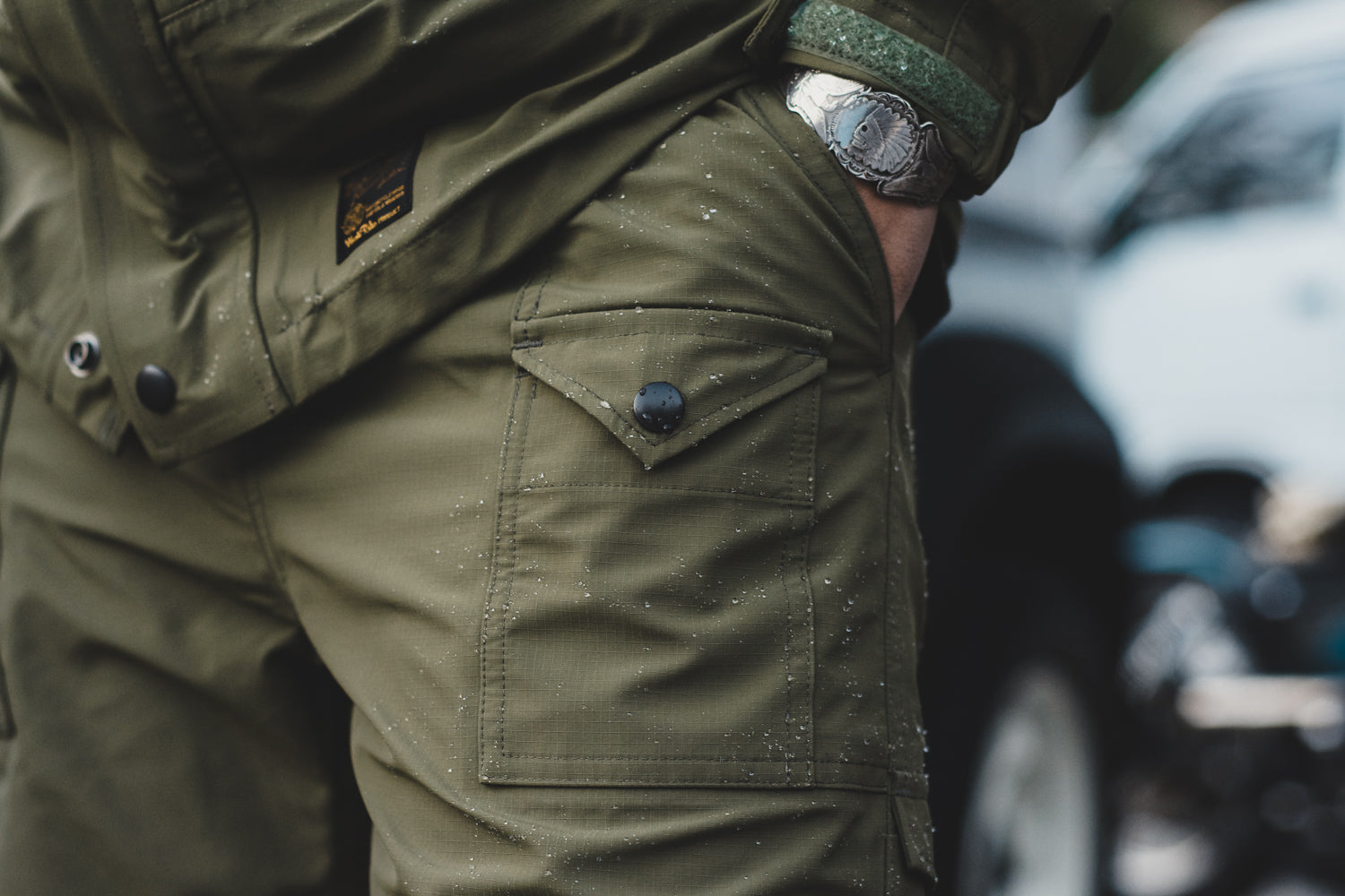 SUPPLEX PAN-AM RAIN PANTS - OLIVE - May club