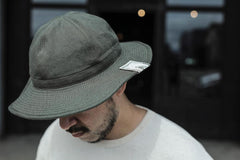 ACV-HG05 LINEN FATIGUE HAT - ARMY GREEN - May club