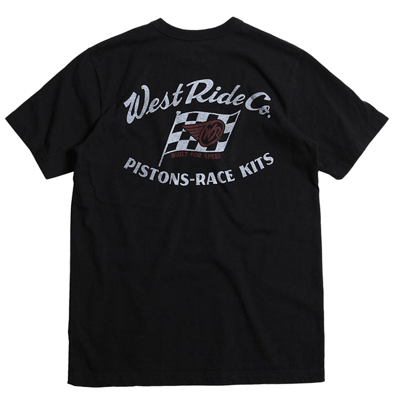 May club -【WESTRIDE】"WR FLAG" TEE - BLACK