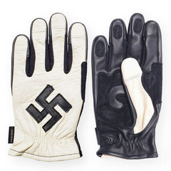 SWASTIKA GLOVE - CREAM x BLACK - May club